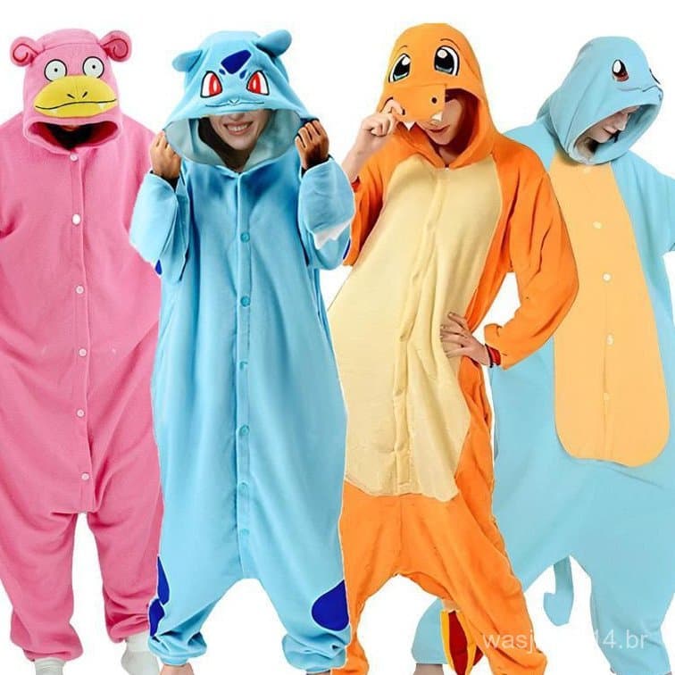 Gengar Kigurumi Umbreon Fantasia De Halloween Kigurumi Cosplay Pijama Mulher Adulta Festa De Sono Casal Pikachu Pokemon