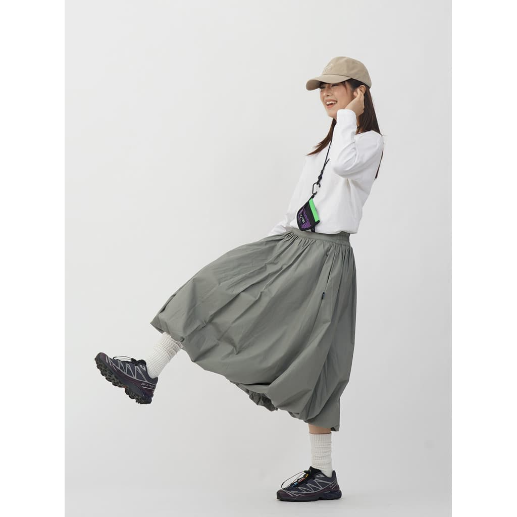 Naturalflow naturalflow bolha saia flor Bud saia bainha A linha saia feminina Floral plissado inchado saia longa