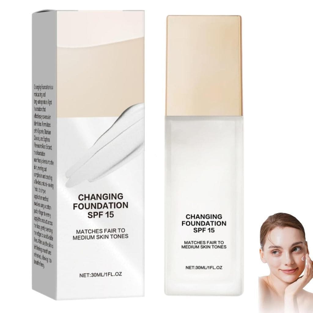 Base de Maquiagem para Adultos que Muda de Cor (1 unidade) |     Creme de Maquiagem Hidratante com Correspondência Autom