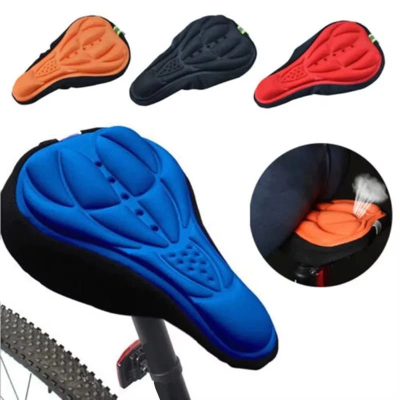 Capa Gel para Banco Selim Almofada Forro Confortavel Bicicleta Bike Acessorio indispensavel Ciclista Conforto