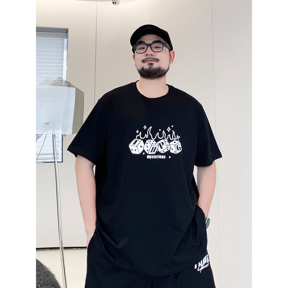 Vhitosun vhitosun plus size masculino de manga curta camiseta masculina plus size gordura camiseta masculina verão mais