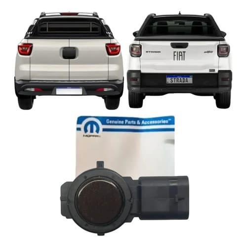 Sensor Estacionamento Traseiro Fiat Toro Strada Original Preto