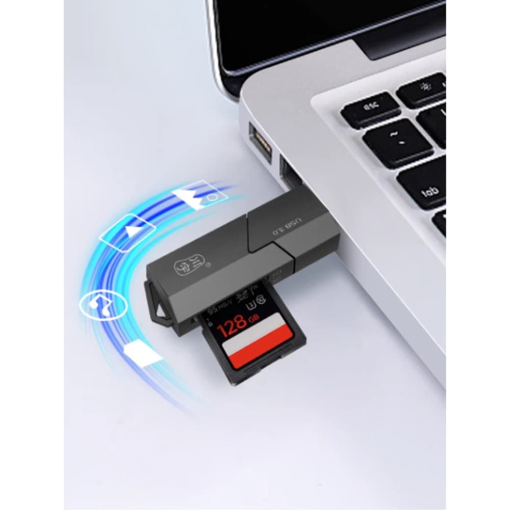 Leitor de cartão USB3.0 TF de alta velocidade multifuncional cartão tf câmera leitor de cartão de memória carro