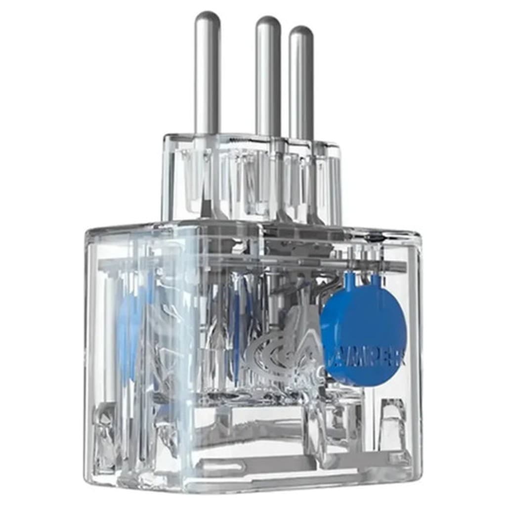 DPS Protetor Surtos iCLAMPER Pocket LCF 180 10A Bivolt 127/220V 3 Pinos Transparente Portátil Compacto Tomada Plugue
