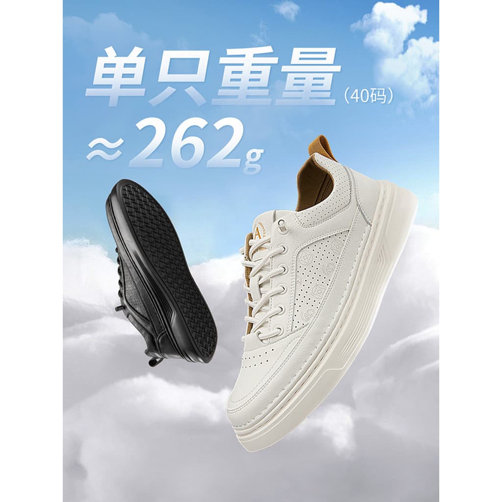 Okcom sapatos brancos masculinos verão respirável sapatos masculinos sola macia leve sapatos esportivos tênis casuais ma