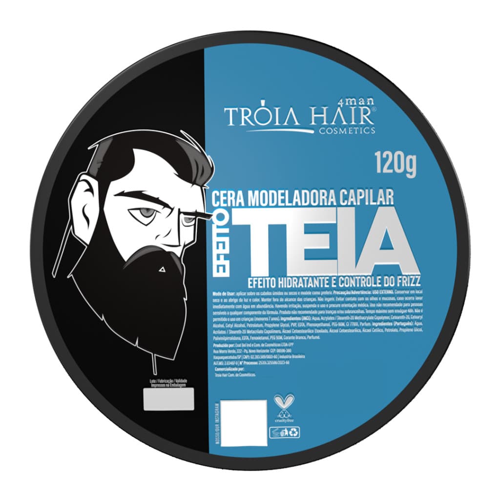 Cera Modeladora Teia 120g - Troia Hair - Efeito Controle de frizz