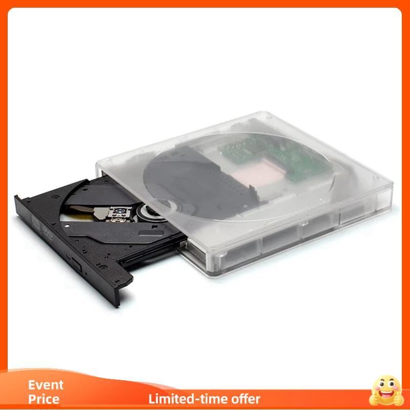 Nobleflyingsinclairultra-Fino USB 3.0 Tipo-C Portátil CD/DVD Gravador Drive Rom Leitor Óptico Com Cancelamento De Ruído