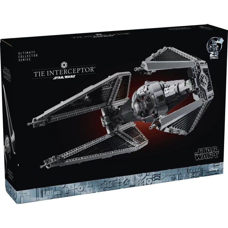 1931pcs TIE Interceptor Compatível Lego Star Wars Série Bloco de Construção Modelo de Montagem Presente