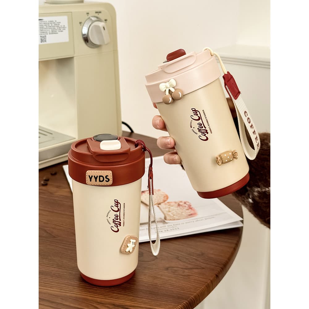 Copo térmico de aço inoxidável com Display quente inteligente, copo de água portátil para estudantes, homens, meninas, c