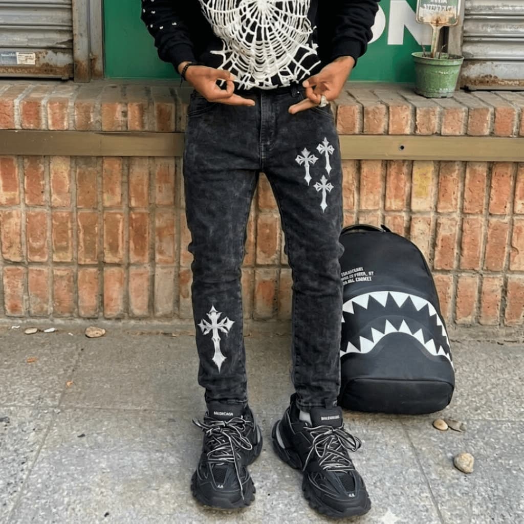 Calça Jeans Skinny Uk Drip Masculina Denim Us Drip Jogador