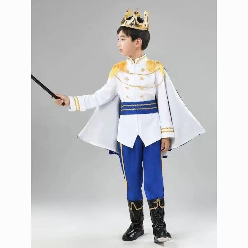 Halloween crianças traje menino rei príncipe traje passarela cosplay