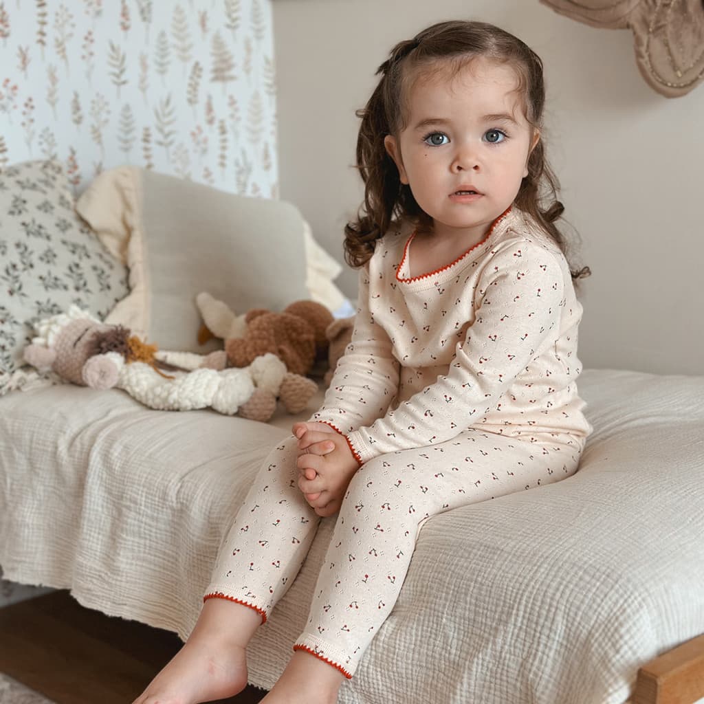 Dinamarca Pijamas infantis Roupas de outono para bebês Ternos Roupas infantis Roupas para casa Classe a Meninas Roupas d