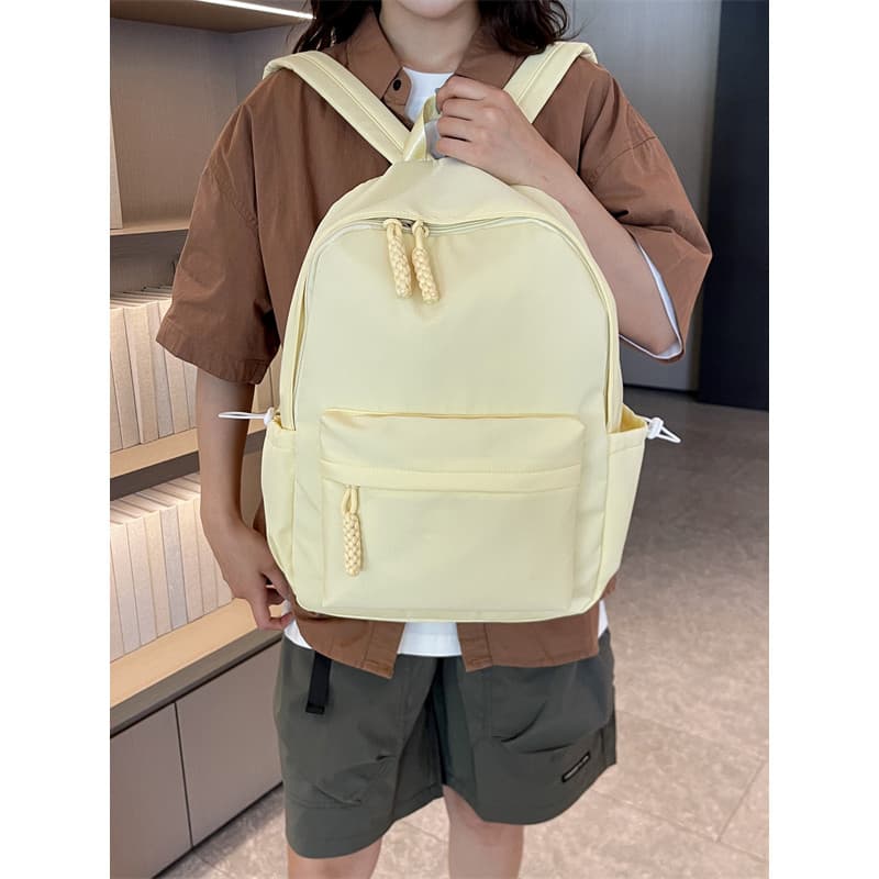 Simples grande capacidade estudantes da escola primária mochila feminina novo estilo moda estilo Preppy leve mochila All