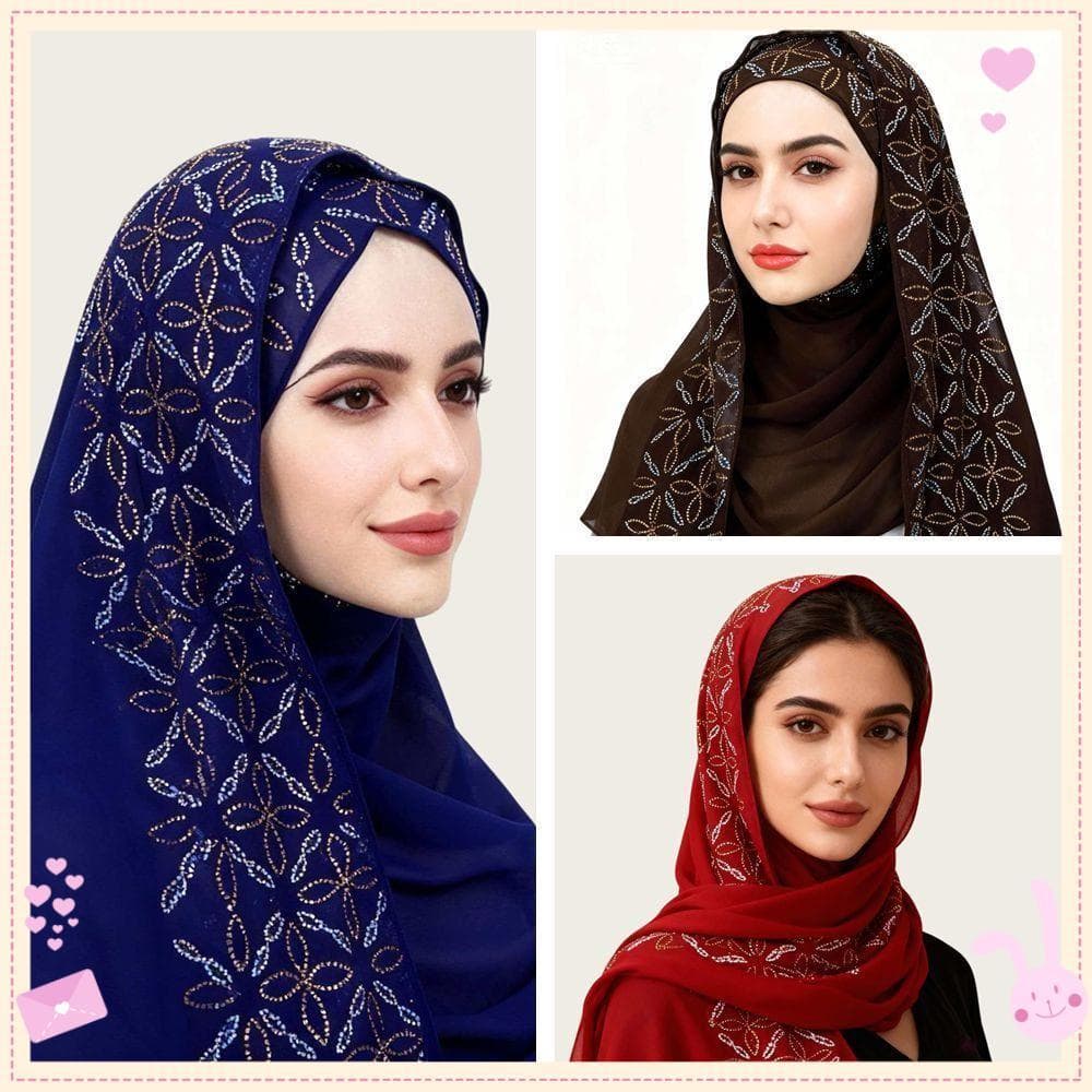 Cabeça De Turbantes  , Turbante Instantâneo Muçulmano De Cobertura Completa De Chiffon , Envoltórios De Respiráve