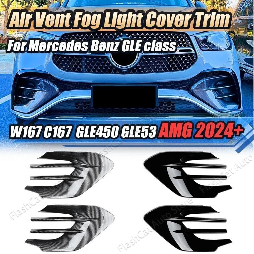 Para Mercedes Benz GLE Coupe W167 C167 GLE53 AMG GLE450 2023 2024 Amortecedor Dianteiro Ventilação De Ar Guarnição Quadr