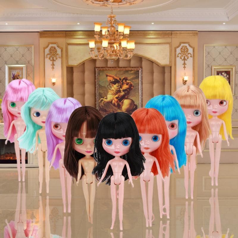 Estoque pronto Ragdoll Boneca cocô de menina de olhos grandes Boneca alterada Boneca de corpo de brinquedo Boneca BJD