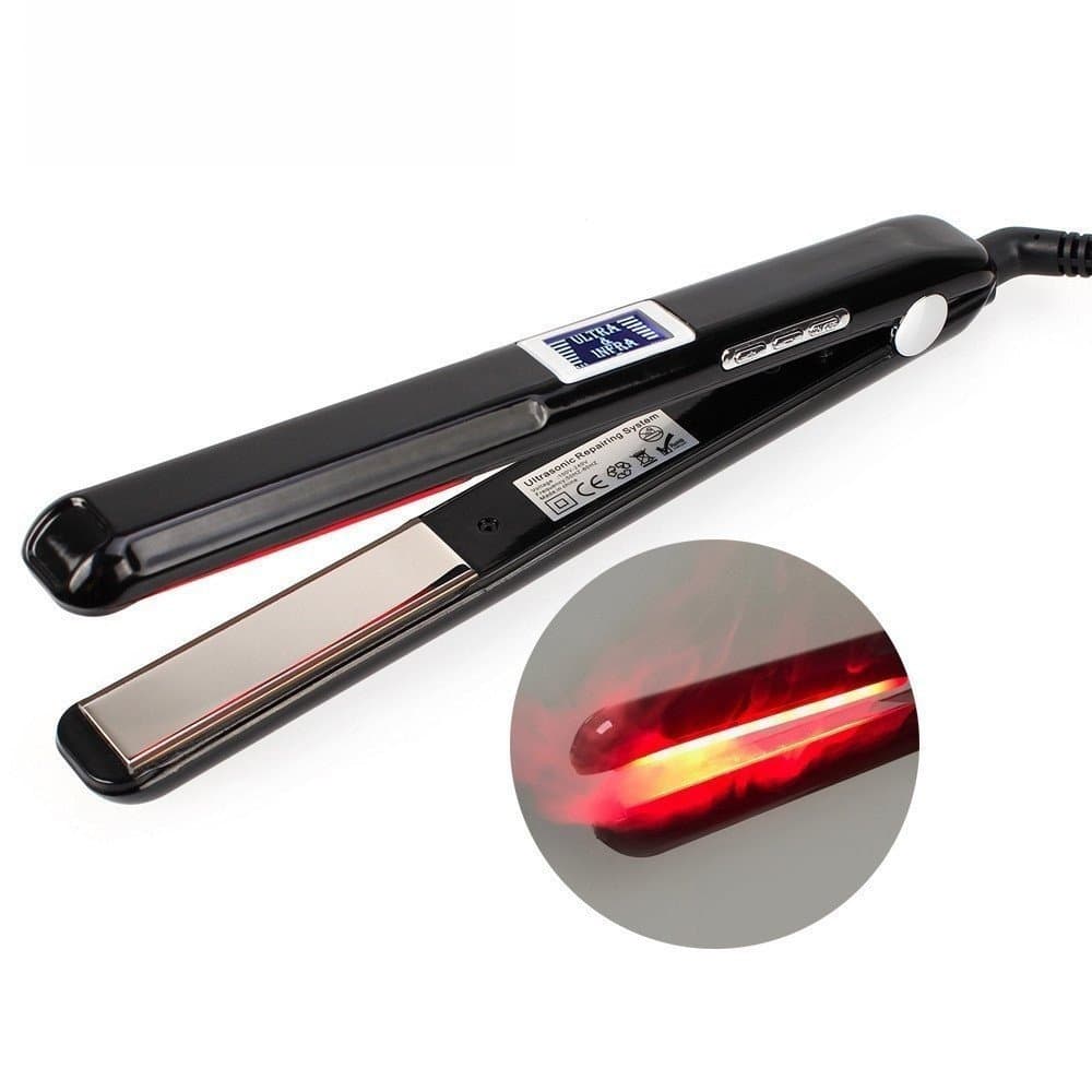 Ferro para Frizzy Ultrasonic Infrared Hair Care Tratamento a Frio Profissional Tratamento a Seco Haste de Ferro de Recup