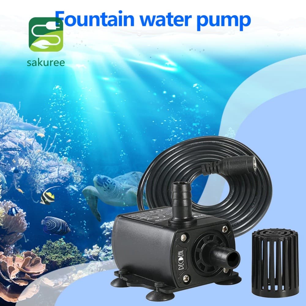 Mini Fonte Bomba De Motor Sem Escova Prático Multifuncional Portátil Aquário Circulando Água Submersível