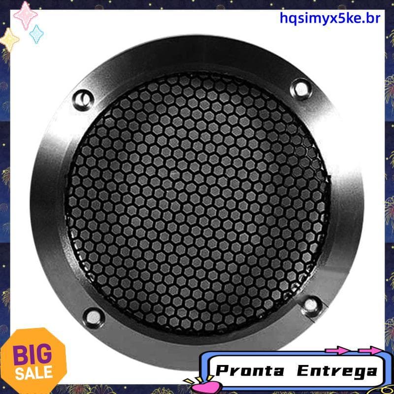 Alumínio Carro Tweeter Alto-Falante Grill Capa Grade De Malha De Metal Completa Para Aprimoramento De Áudio 4 Polegada P