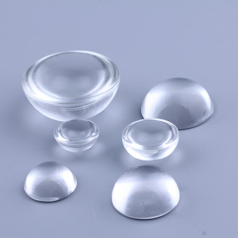 Transparente transparente Material redondo imitação de pedra preciosa Oval hemisfério cristal vidro epóxi tempo imitação