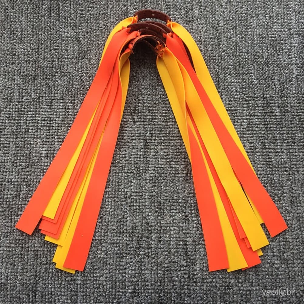 5Pcs Caça De Estilingue De Látex Espesso Potente Faixa De Borracha Plana De 1,0-1,2mm De Alta Elasticidade Acessórios De