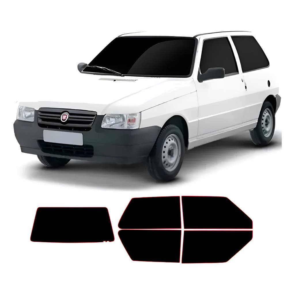Película Insulfilm Fiat Uno 2 Portas 1993 a 2012 Corte Computadorizado