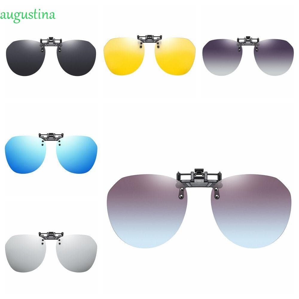 Clipe De Óculos Para Miopia AUGUSTINA , De Visão Noturna Diurna Anti-Reflexo Com Proteção UV , Sem Aro