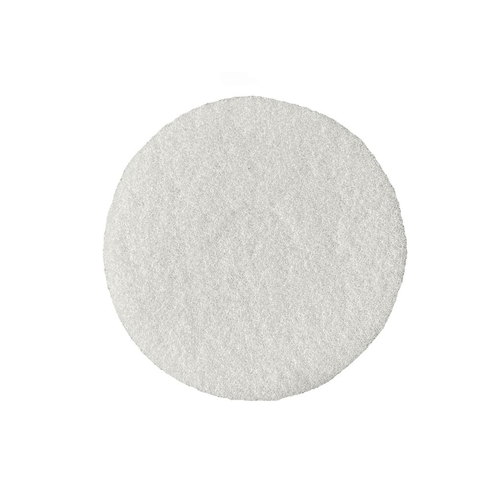 Disco Limpador Lustrador para Enceradeira Branco 350mm Romher