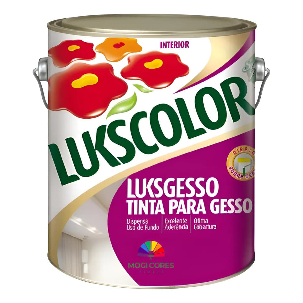 Tinta Para Gesso Luksgesso 3,6l Branco Fosco Lukscolor