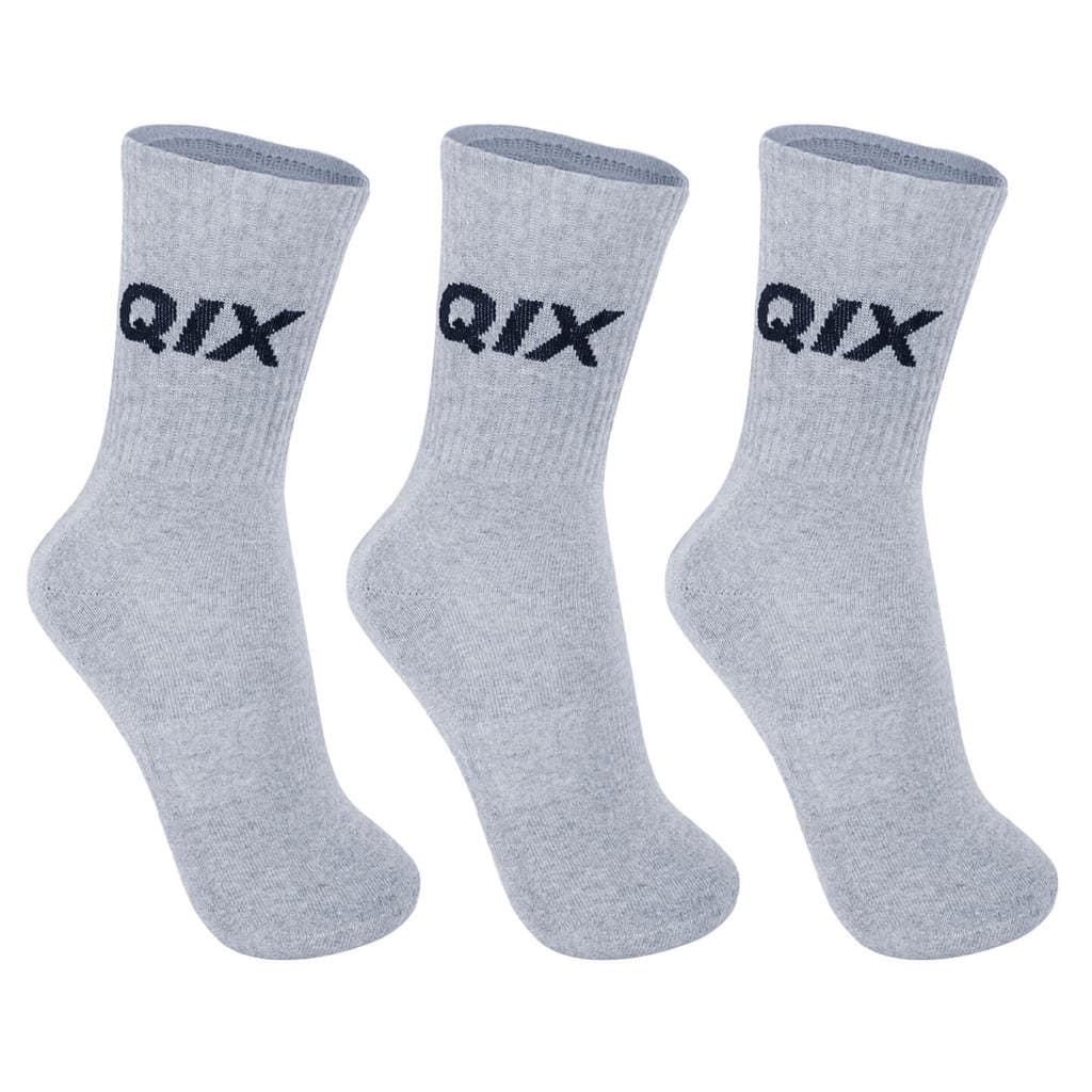 Meia Cano Alto QIX Internacional - 3 Pares