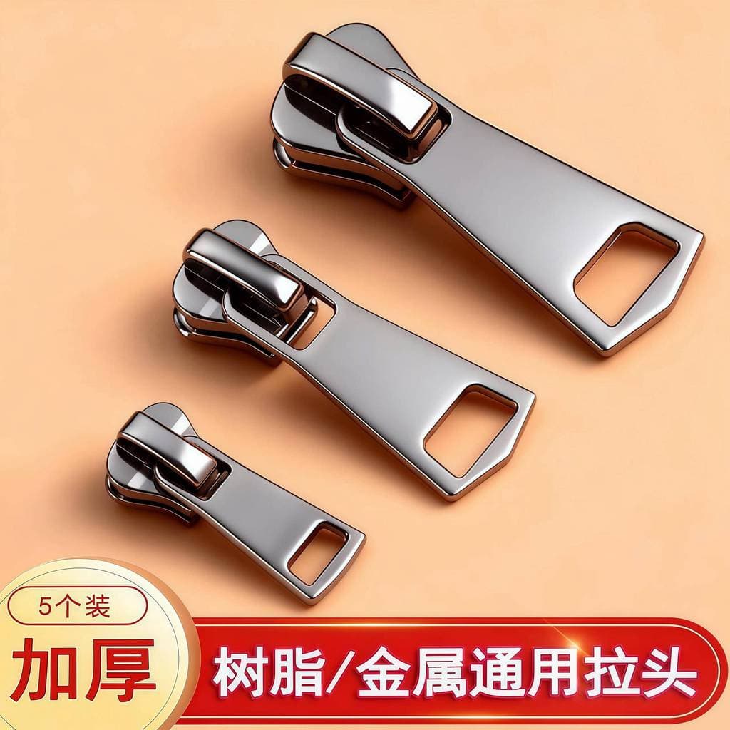 Cabeça de puxar com zíper No. 5 acessórios de cabeça resina Metal Universal puxar bloqueio cabeça destacável substituíve