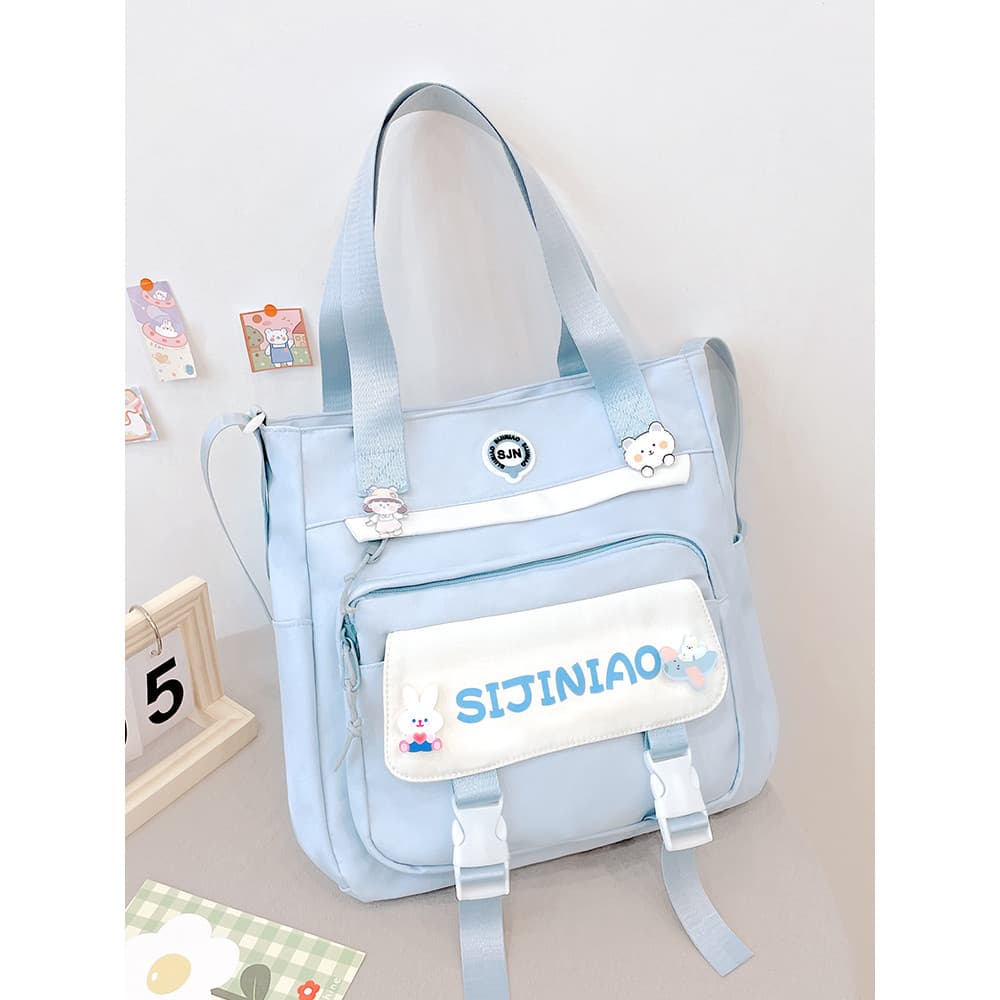 Bolsa de lona feminina 2026 novo estilo bolsa de ombro estudante carregando livro tutorial tutorial bolsa mensageiro de