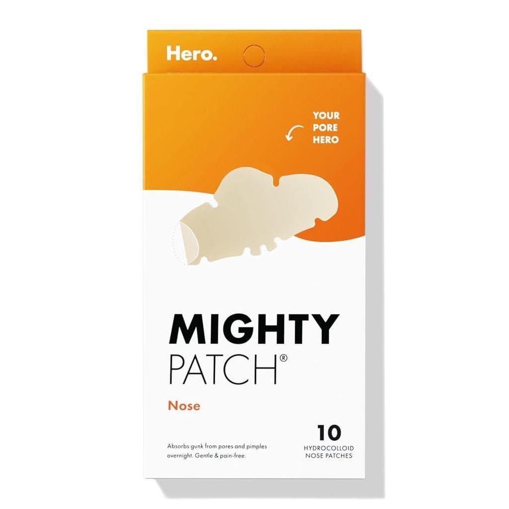 Patches Poderosos para Acne no Nariz HeroCoetics, Grandes Patches Hidrocoloides para Cuidado dos Poros, Certificados pel