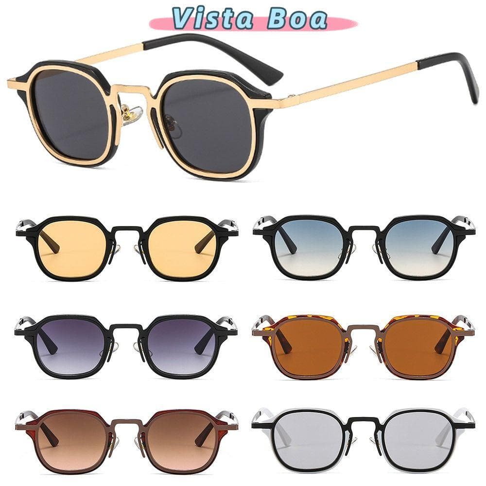 CHEEP Punk Shades , Armação De Metal Y2K Óculos De Sol Quadrados Pequenos , Proteção UV400 Para Mulheres E Homens