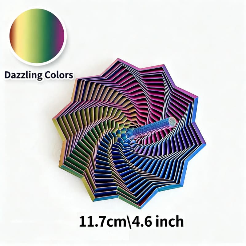 Estrela sensorial expansível impressa em 3D, um novo tipo de brinquedo sensorial rotativo em espiral para alívio do estr