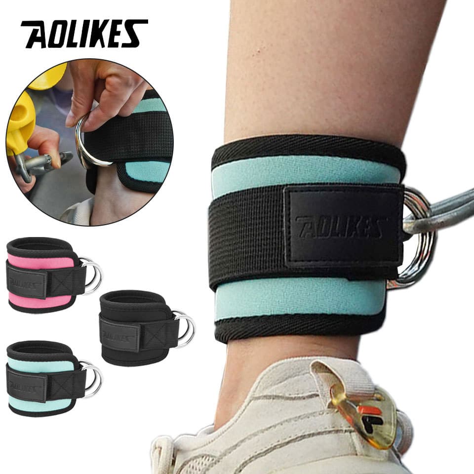 AOLIKES 1 Peça De Alças Ajustáveis Para Pernas Com Acolchoamento , Exercícios De Glúteos , Tiras De Tornozelo No Corpo I