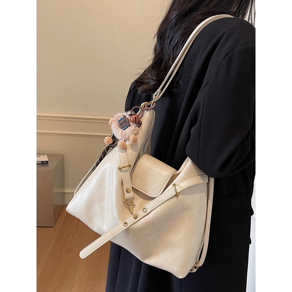 Bolsa Tote Casual feminina 2026 primavera verão novo estilo Commuter All-Match mochila Retro grande capacidade bolsa de