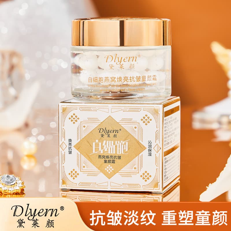 Delaiyan clareamento celular ninho de pássaro iluminando Anti-rugas creme facial infantil creme facial hidratante hidrat