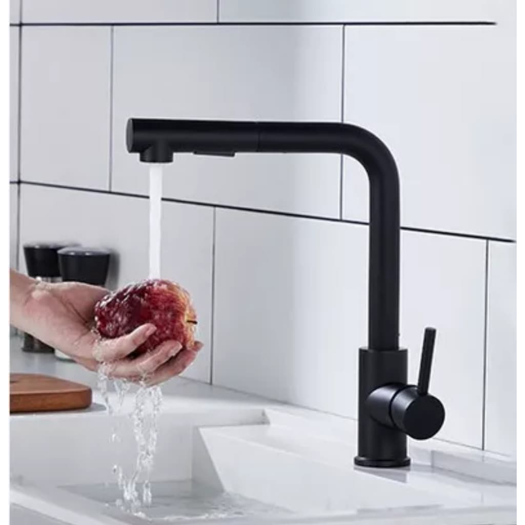 Torneira Cozinha Gourmet Preto Fosco Misturador Monocomando