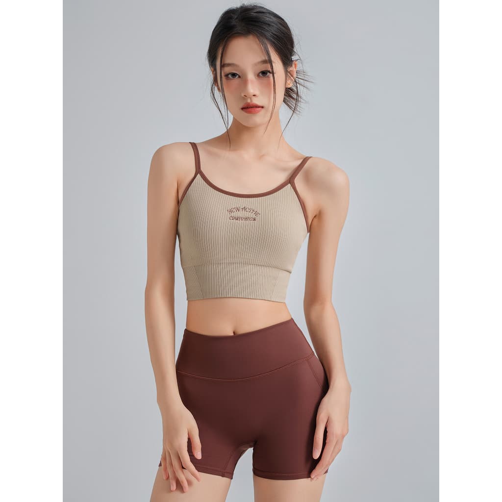 Colete esportivo feminino novo estilo mais magro olhar à prova de choque Yoga colete Pilates treinamento correndo respir