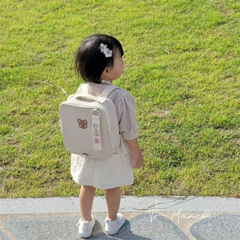 Coreia Coreia Coreia Ins Urso Quadrado Bolsa Escolar de Jardim de Infância/Mochila Ursinho/Mochila Infantil/Mochila de J