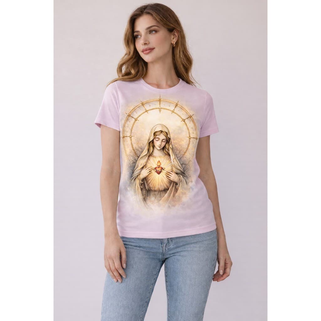 Babylook Arco Santa Maria CATÓLICA 100% poliéster moda católica