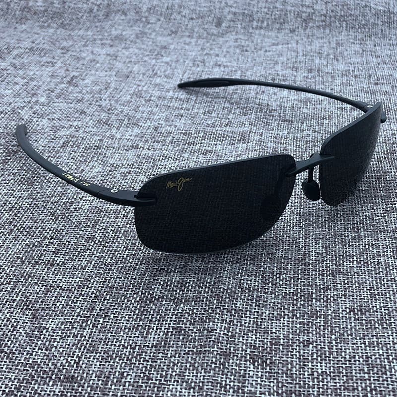 Óculos de sol masculinos Maui Jim, óculos escuros masculinos, sem armação, esportivos, óculos de sol casuais RUSA