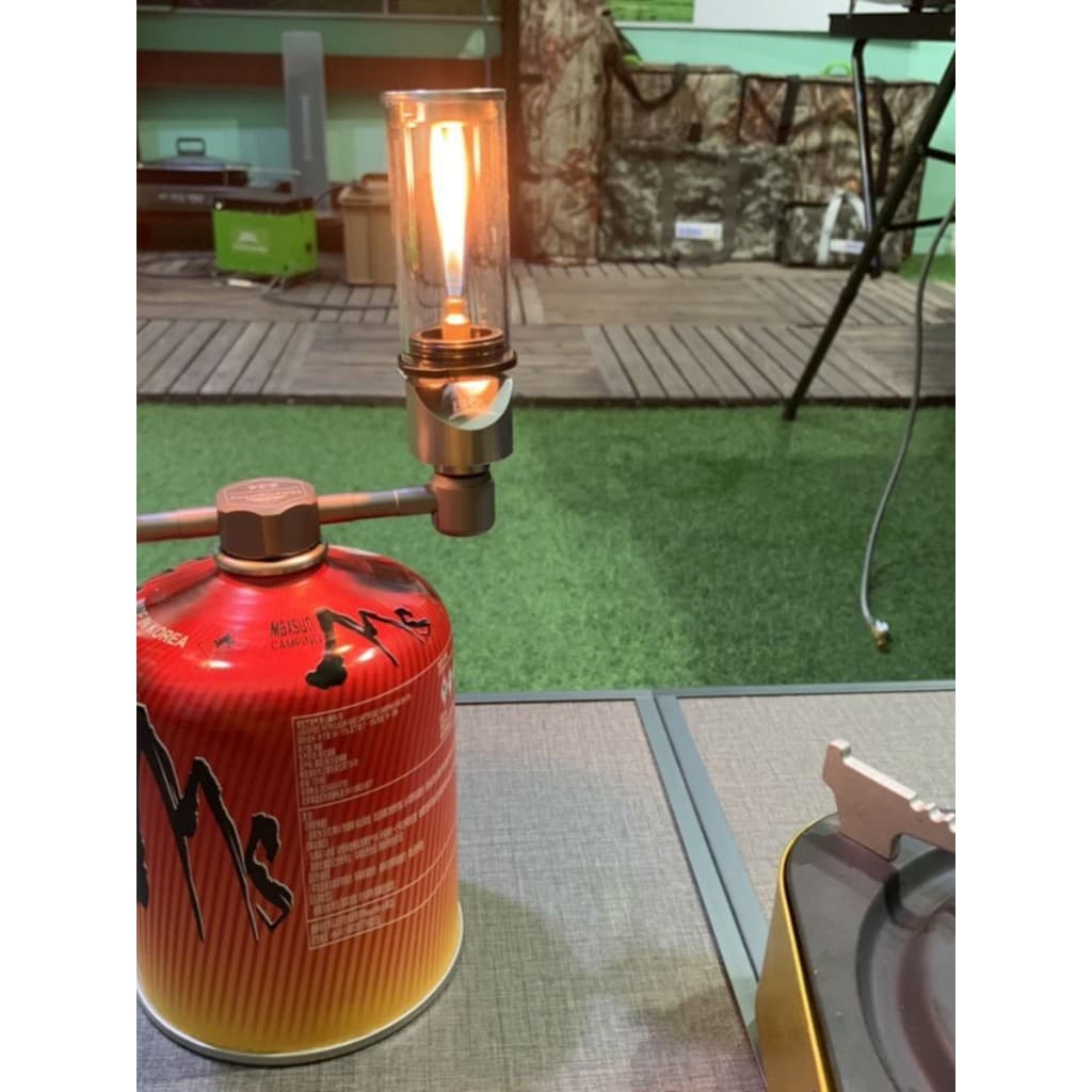 BRS-55 Dream Candle Light Adaptador de luz para acampamento ao ar livre Adaptador de fogão ao ar livre Luz a gás Um com