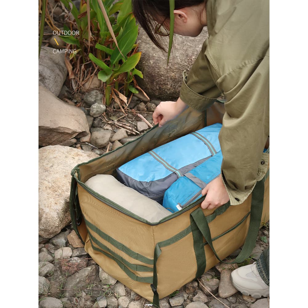 Saco de armazenamento portátil de viagem ao ar livre acampamento dossel saco de armazenamento grande capacidade multifun