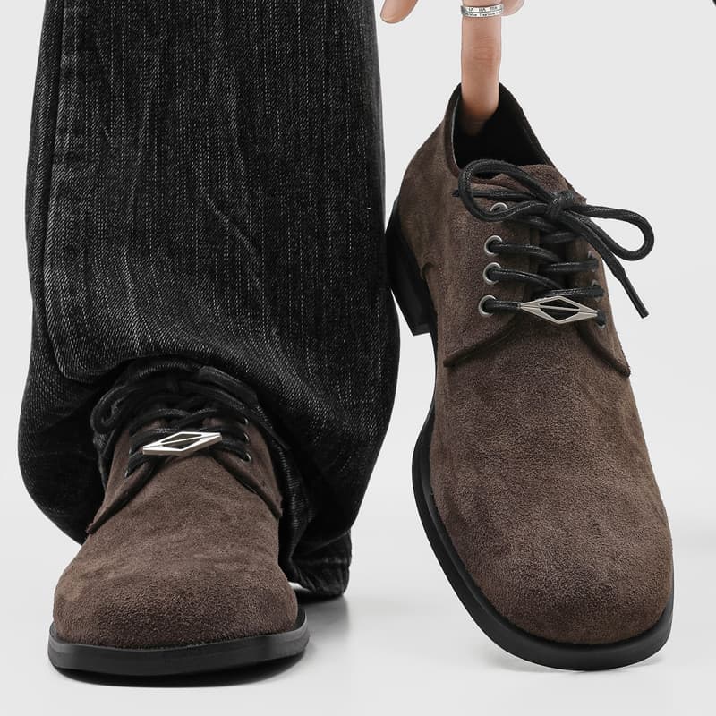 Sapatos de couro preto masculino verão estilo fino Commuter High-End Formal Wear negócios cleanfit Casual Retro Derby sa