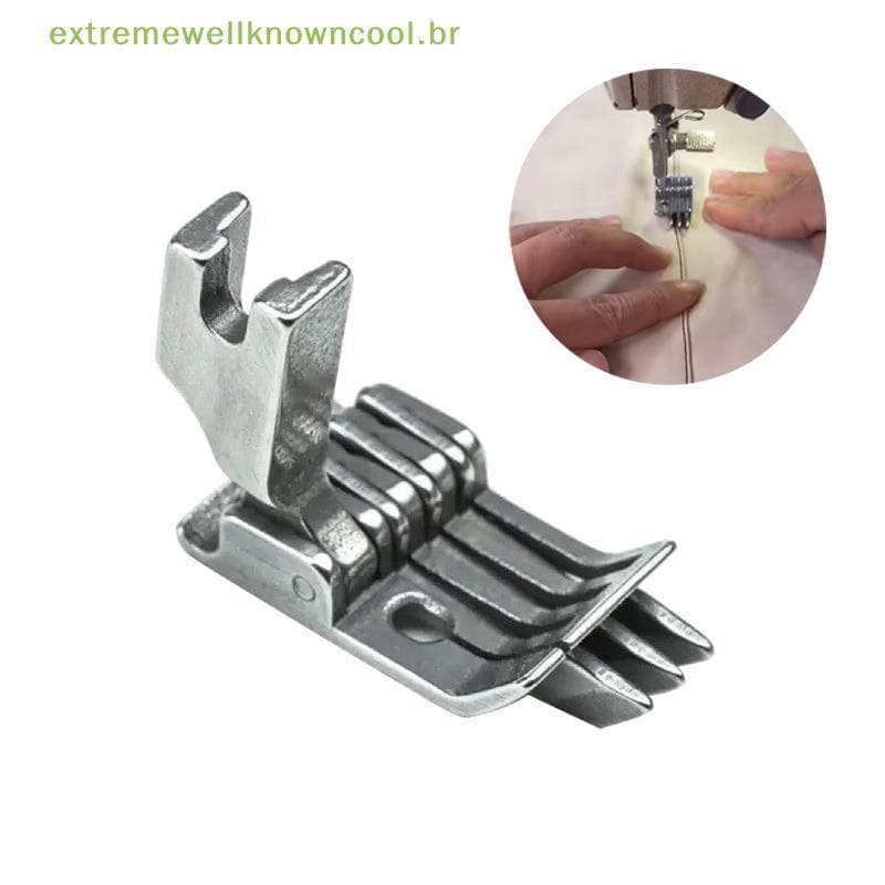EWC SP-18 Direito Três Bordas Guia Calcador Para Industrial Única Agulha Reta Lossitch Peças De Máquina De Costura 0.3 0