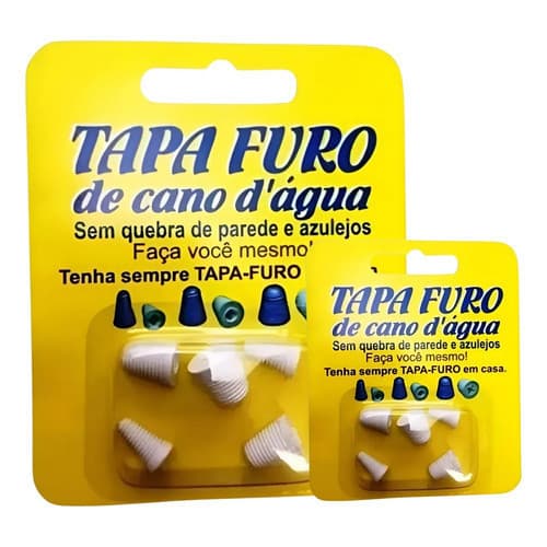 Tapa Furo Cano D' Água Cano Furado Rosca Chave 5 Medidas