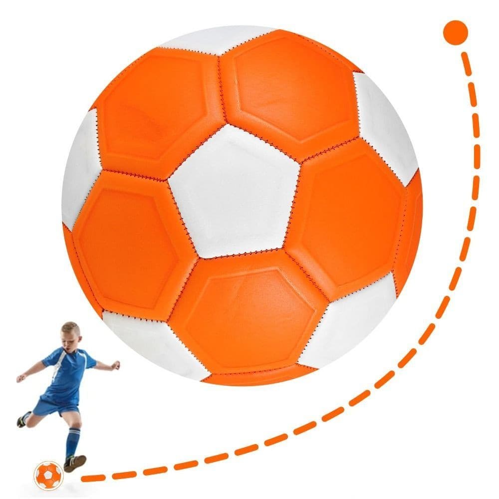 Bola De Futebol Curva  , Tamanho 3/4/5 Linhas Curvas Juvenil , Jogo De Brinquedo Esportivo Laranja