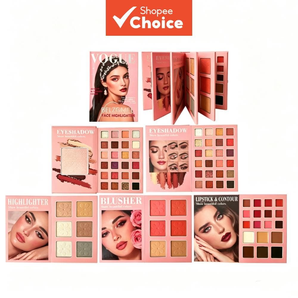 78 Cores, 5 Páginas - Livro de Maquiagem com Paleta de Beleza - 78 Tons para Olhos, Contorno, Brilho Labial, Corretivo,